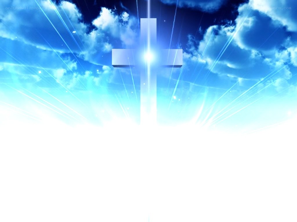 glowing cross in the sky