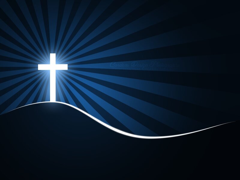 Glowing Cross on Hill