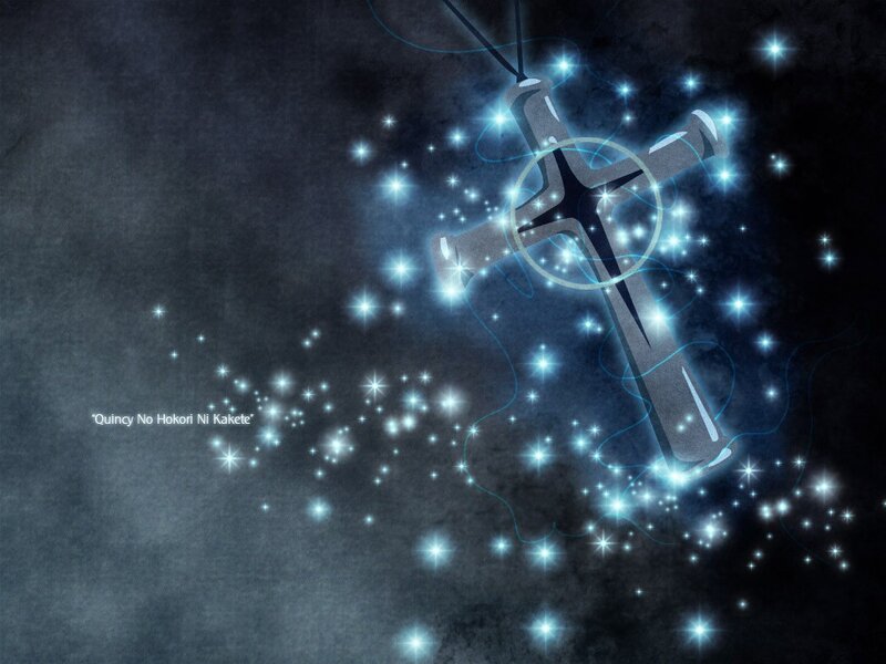 Glowing Cross Pendant — Blue