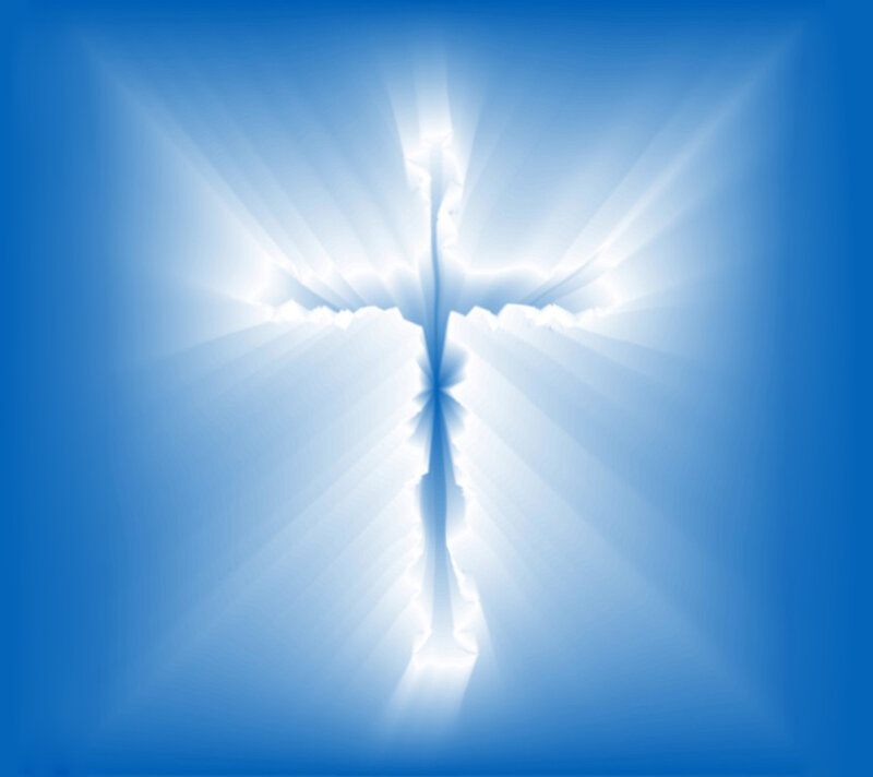 Glowing Cross Shape