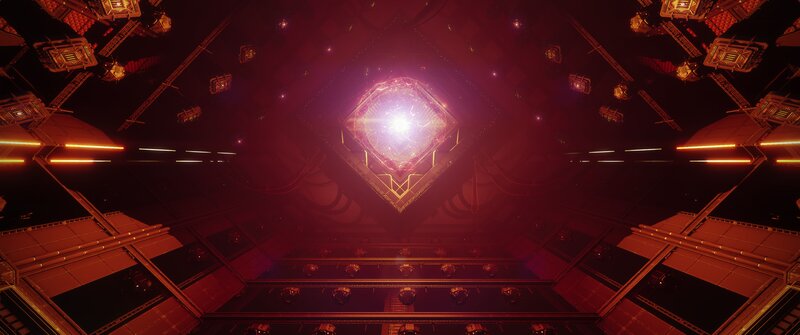 Glowing Crystal in Chamber