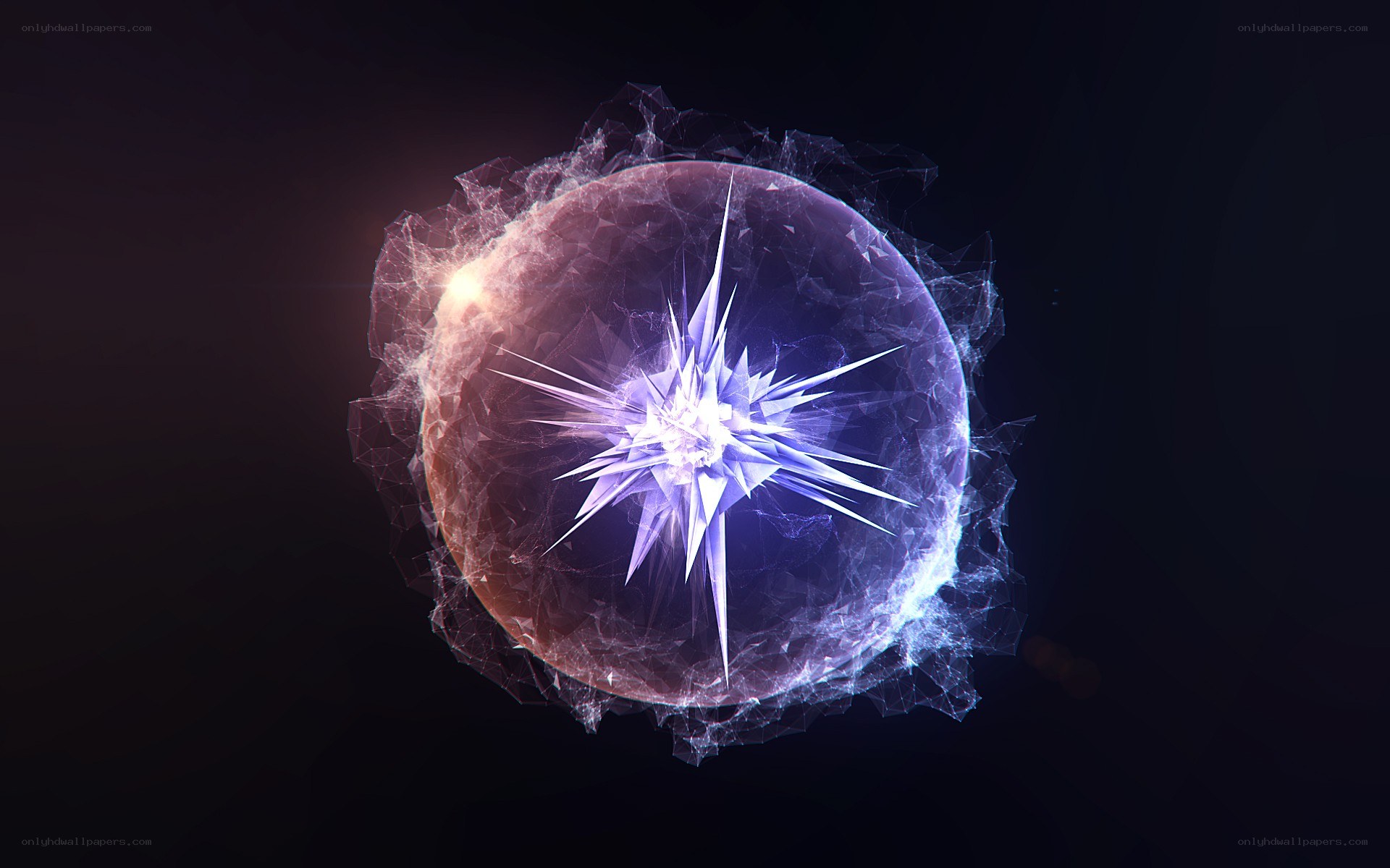 glowing crystal sphere
