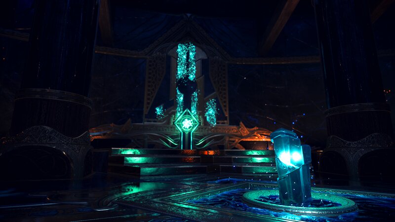 Glowing Crystal Structure