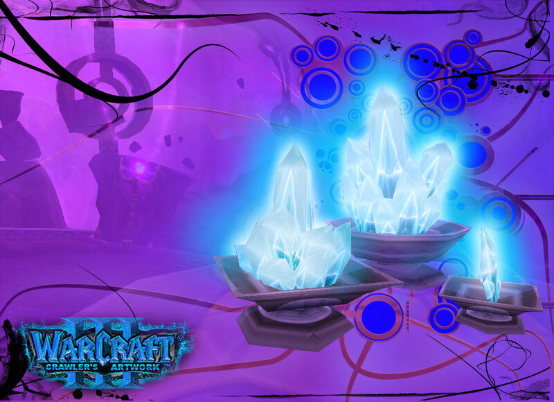 Glowing Crystals in Bowls