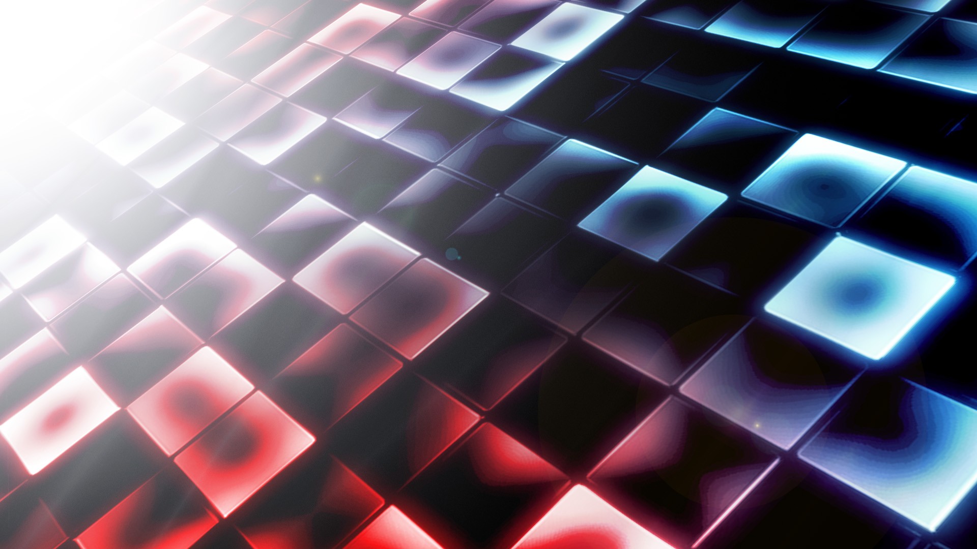 glowing cube grid pattern