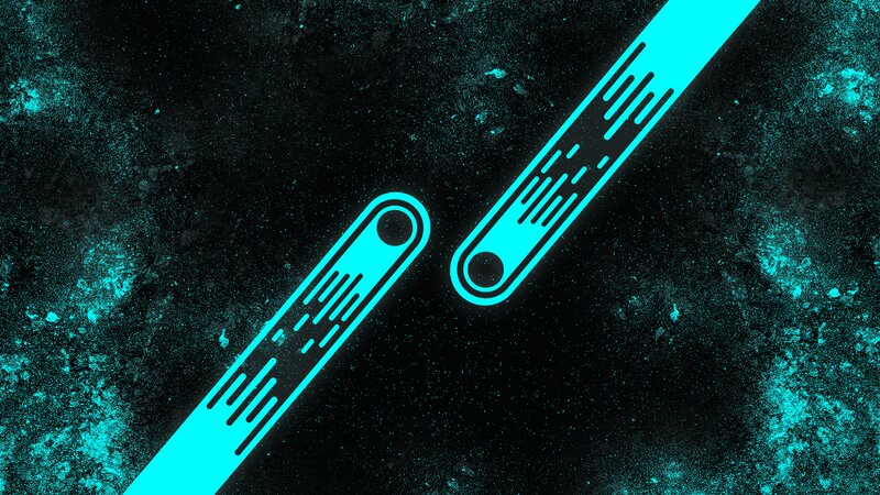 Glowing Cyan Lines