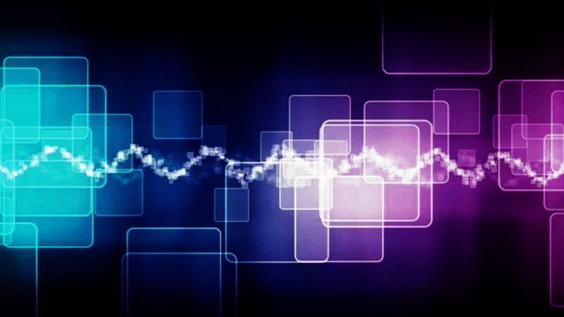 Glowing Data Wave