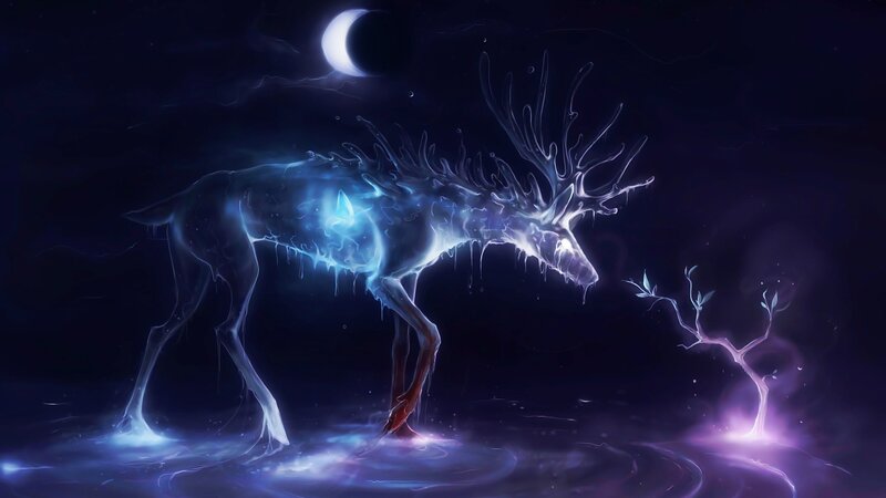 Glowing Deer Spirit