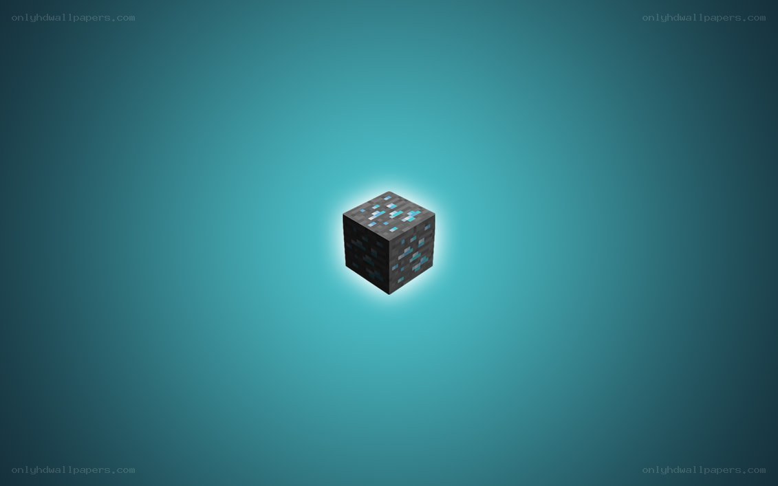 glowing diamond block