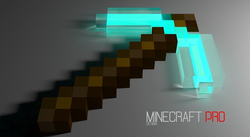 Glowing Diamond Pickaxe