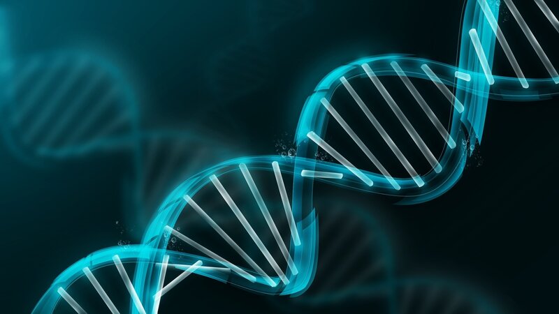 Glowing DNA Helix