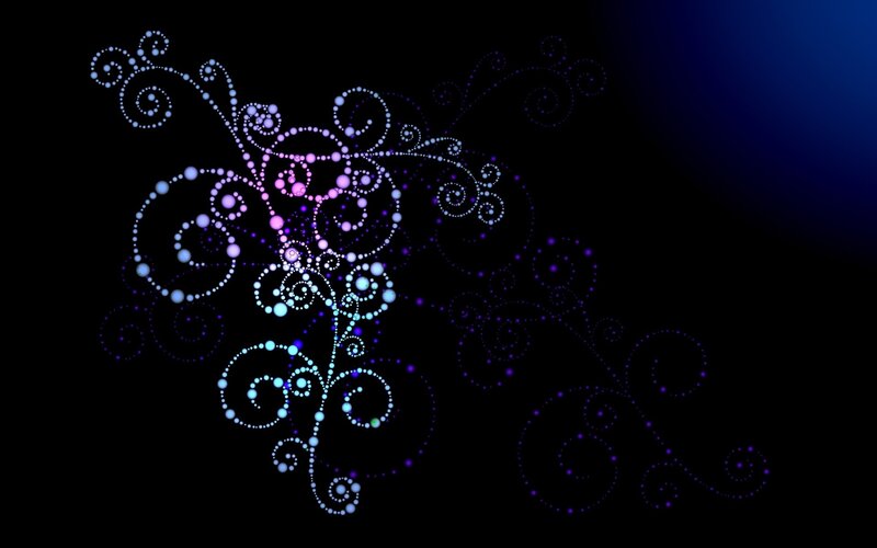 glowing dot swirls