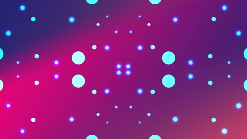 Glowing Dots on Gradient