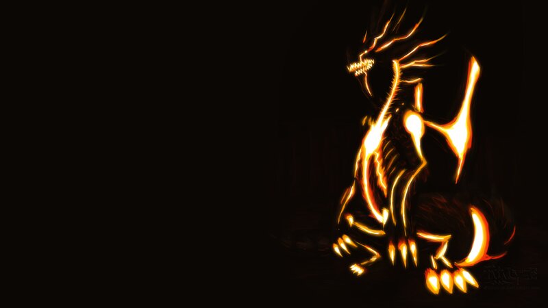 Glowing Dragon Figure