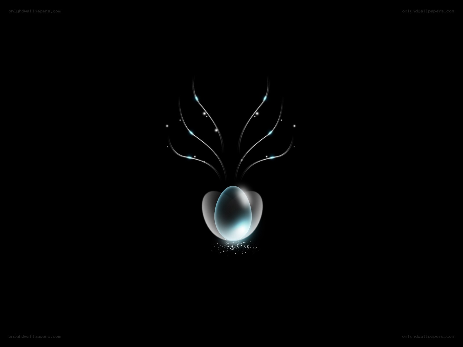 glowing egg with tendrils