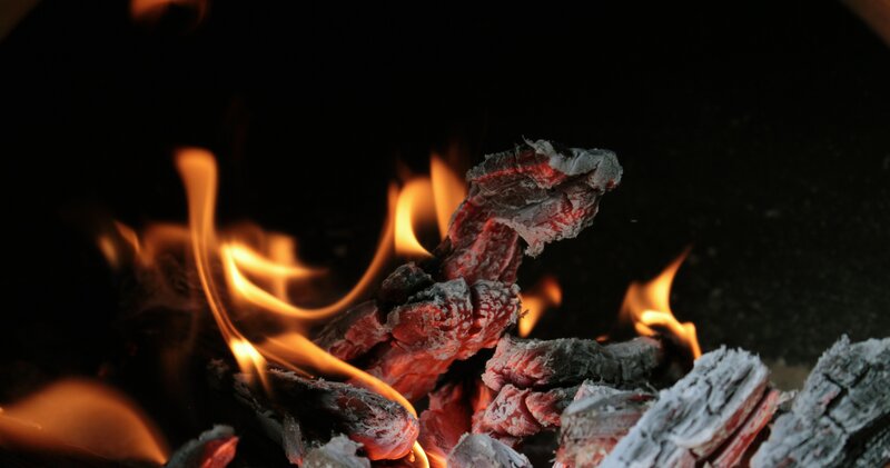 Glowing Embers and Flames — Black