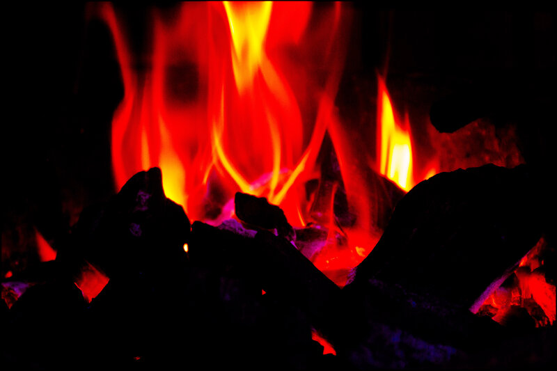 Glowing Embers and Flames