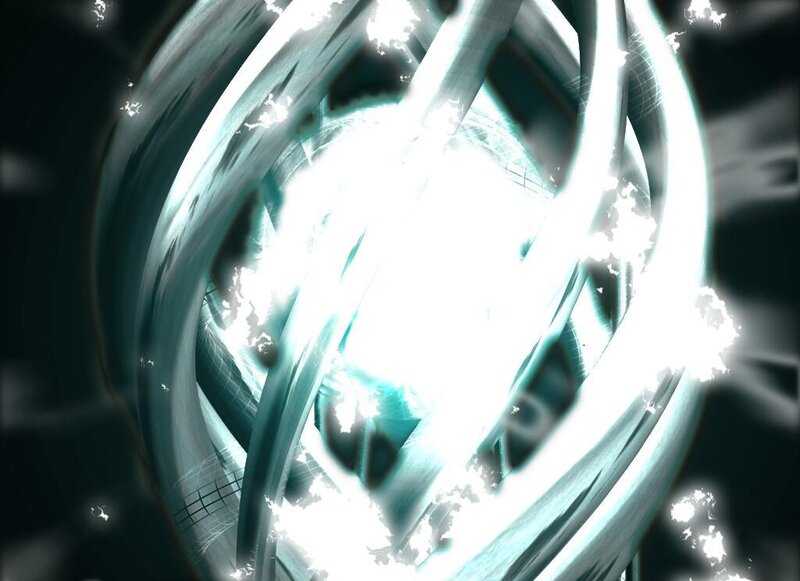 glowing energy sphere