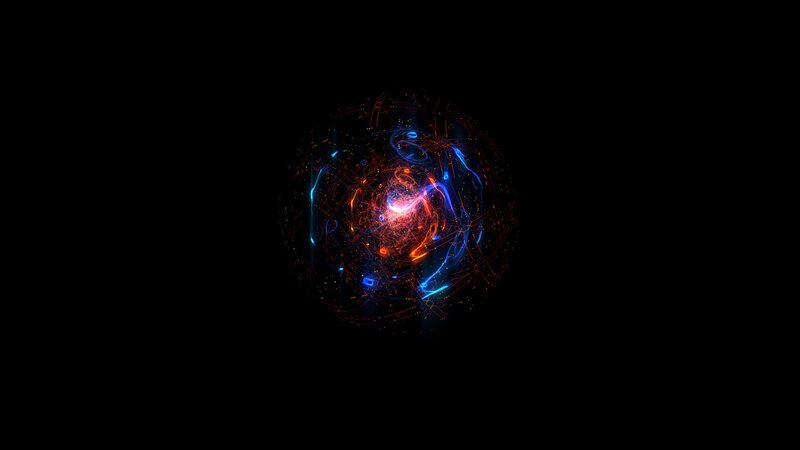 Glowing Energy Sphere — Blue