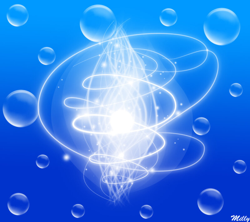 Glowing Energy Vortex — Blue