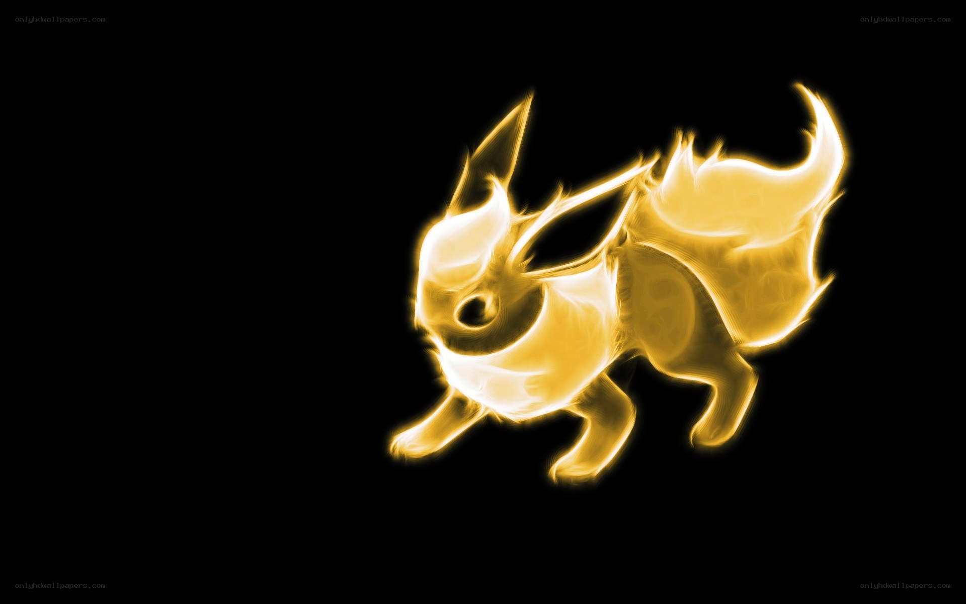 glowing espeon silhouette