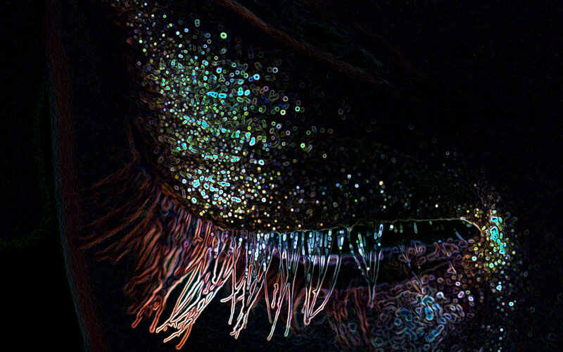Glowing Eye Close-up