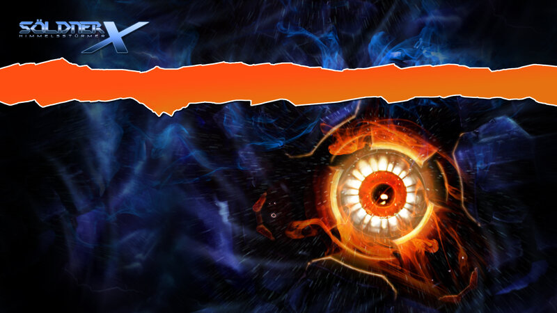 Glowing Eye in Dark Space