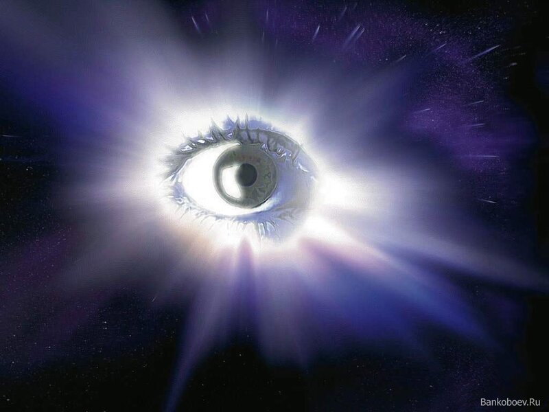 Glowing Eye in Space
