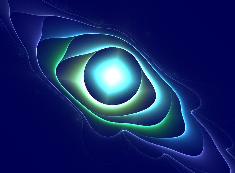 Glowing Eye-like Shape