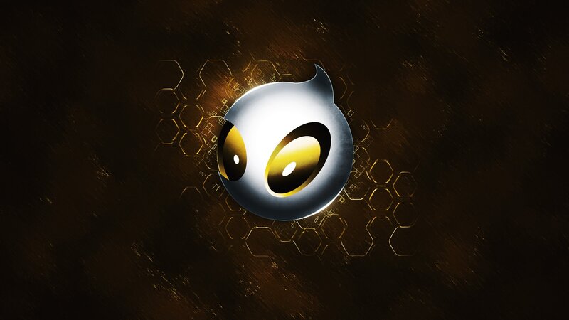 Glowing Eye Logo — Black