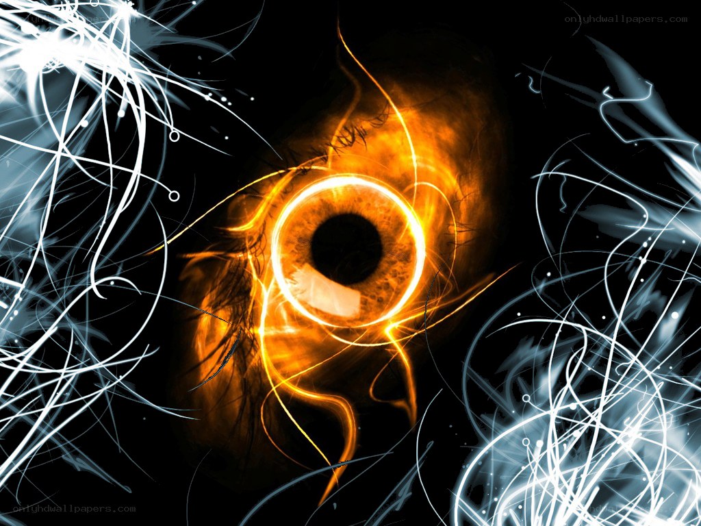 glowing eye with energy lines