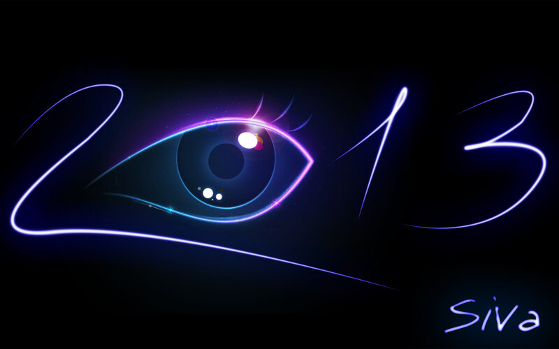 Glowing Eye with Numbers — Blue
