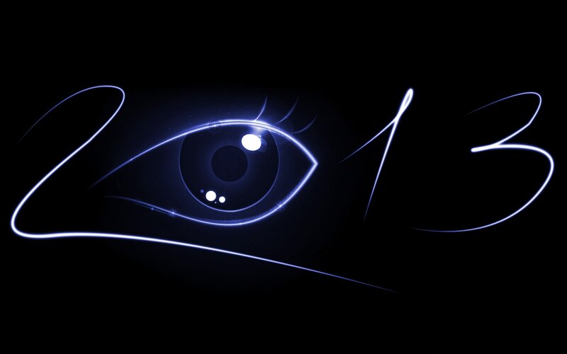 Glowing Eye with Numbers