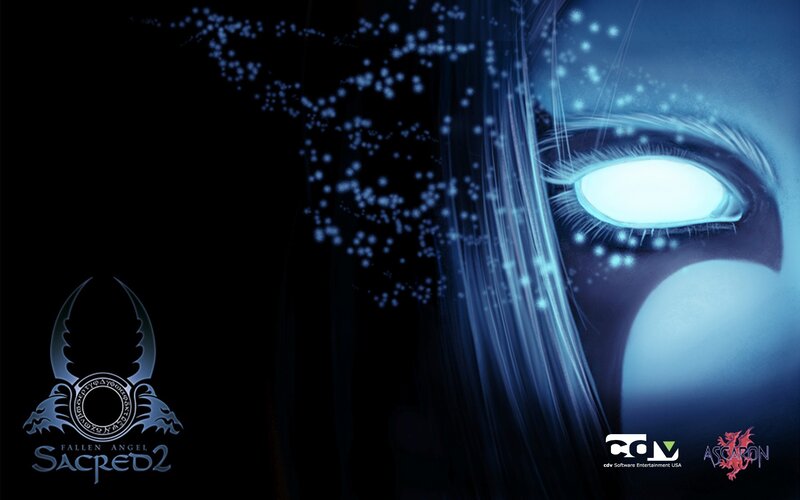Glowing Eye with Particles — Blue