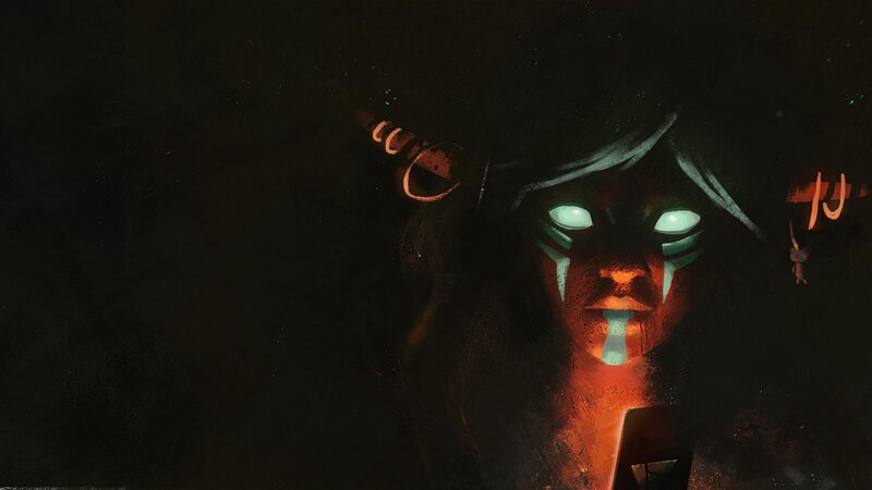 Glowing-eyed Figure