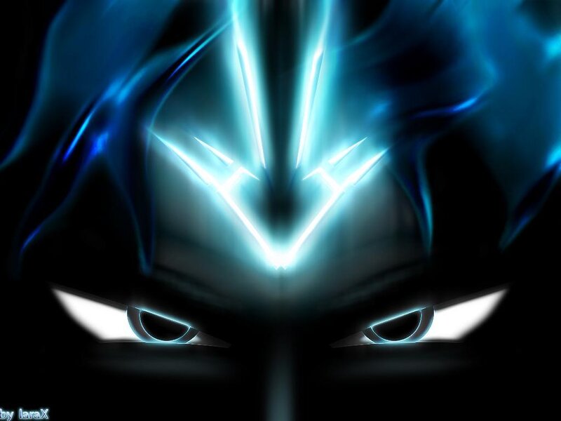 glowing eyes and forehead symbol
