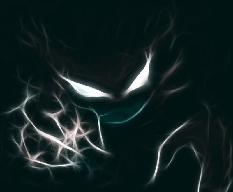 glowing eyes in darkness