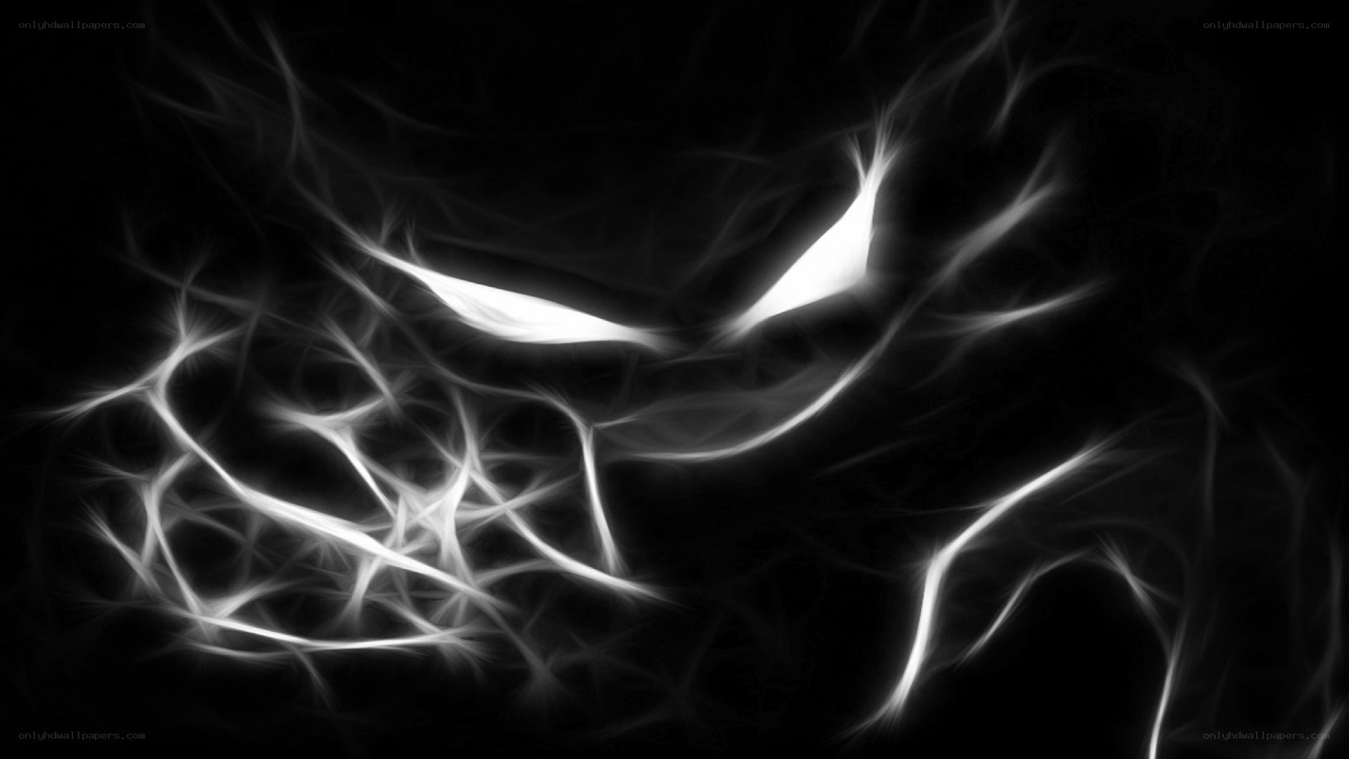 glowing eyes in darkness
