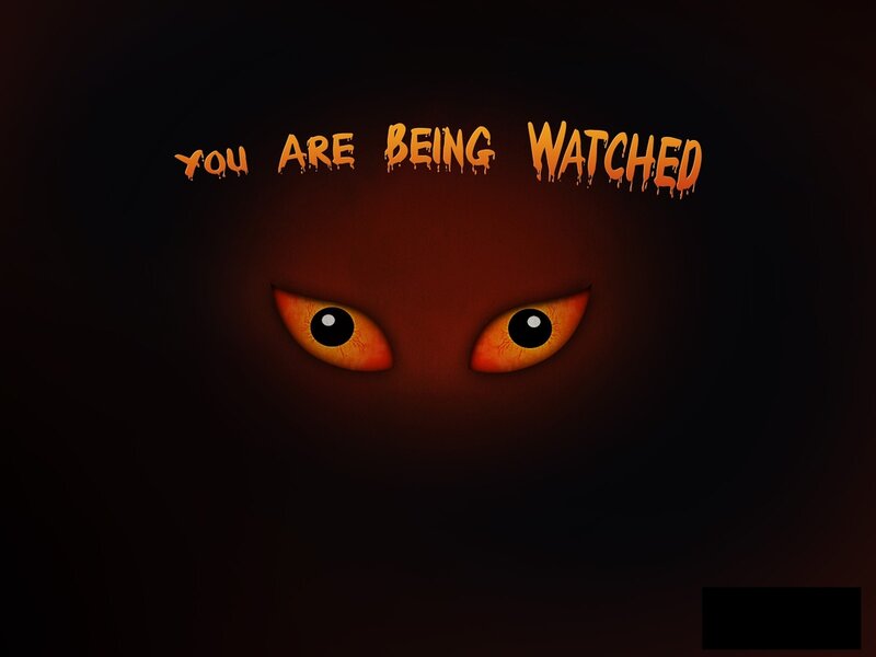 Glowing Eyes in Darkness — Black
