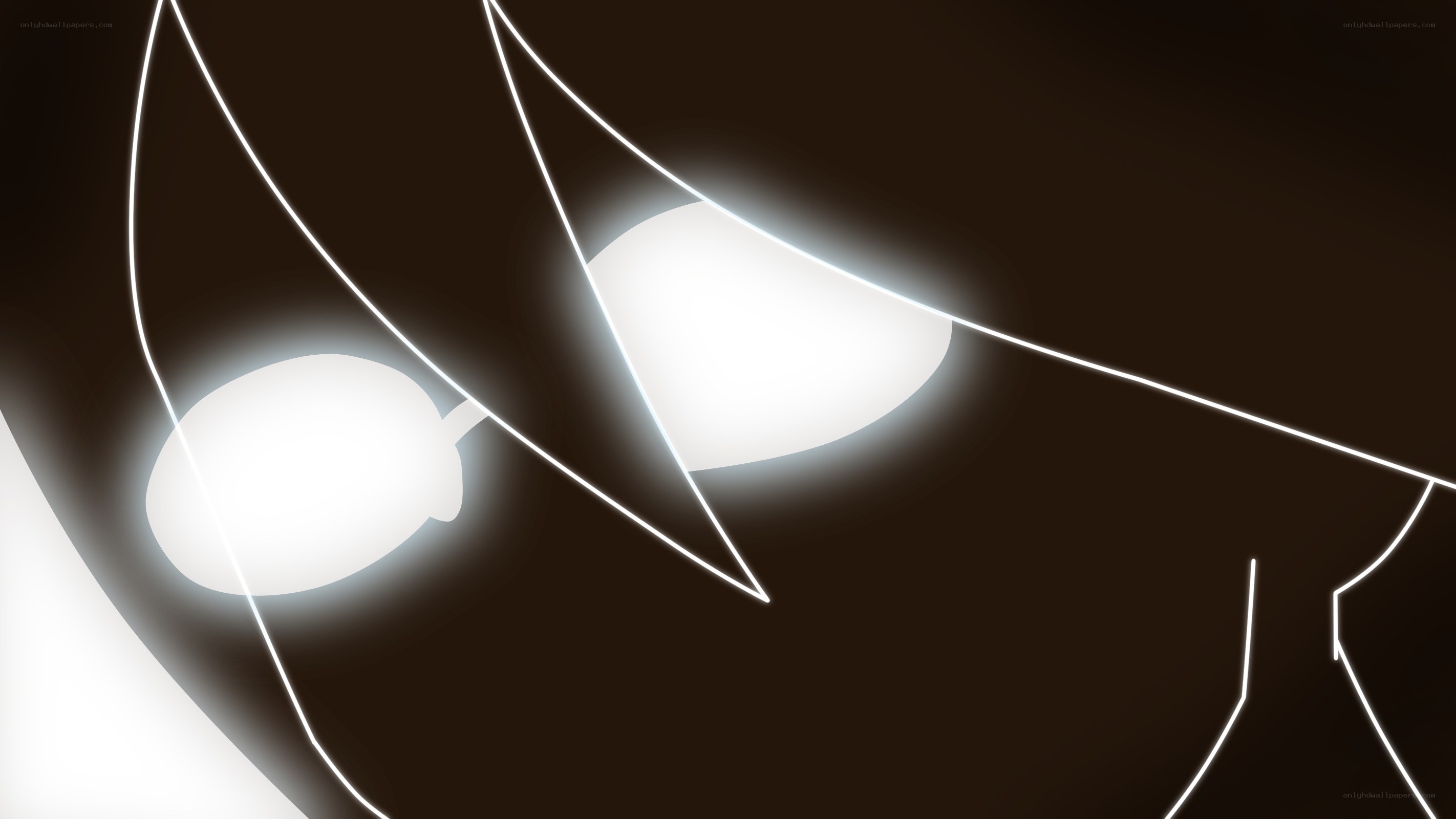 glowing eyes in darkness
