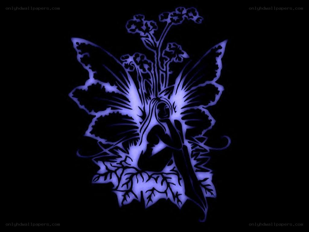 glowing fairy silhouette