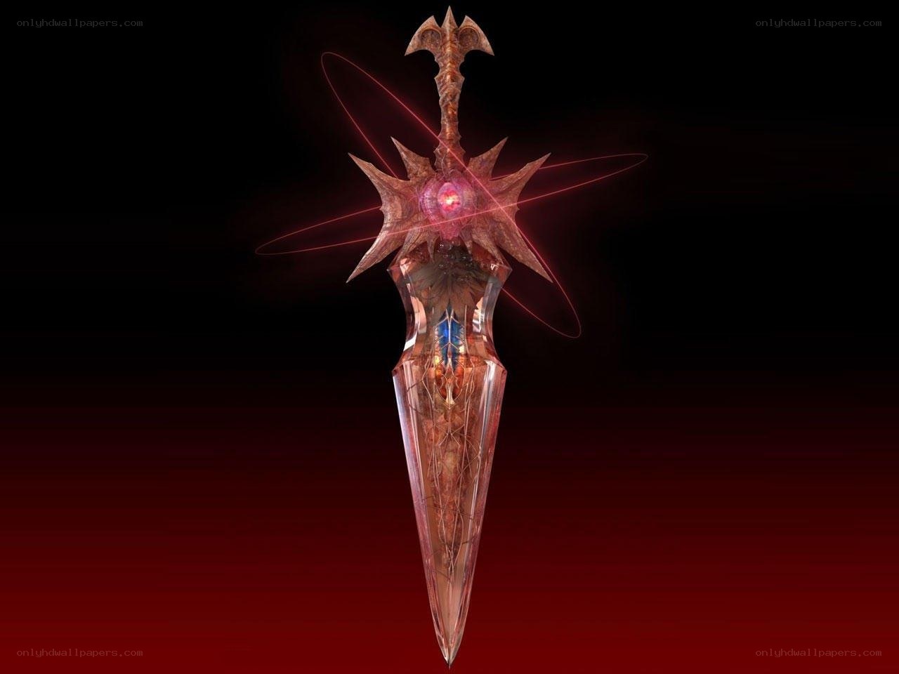 glowing fantasy sword