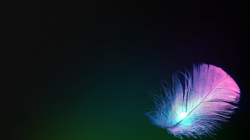 Glowing Feather — Purple