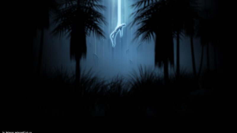 Glowing Figure Falling