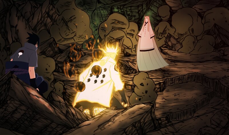Glowing Figure in Cave
