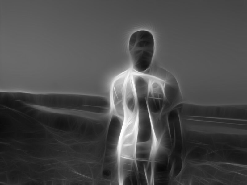 Glowing Figure in Field