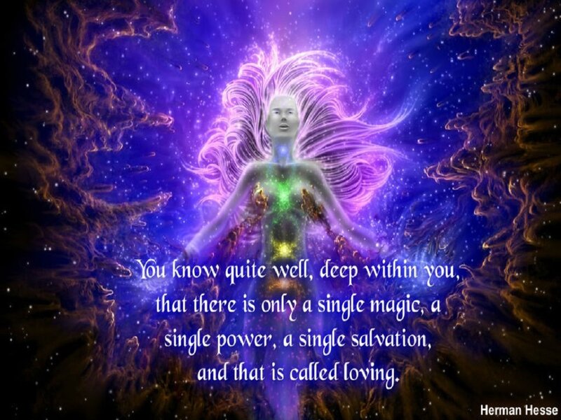 Glowing Figure in Space — Purple