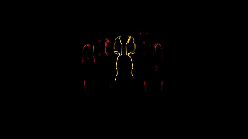 Glowing Figures in Dark — Black