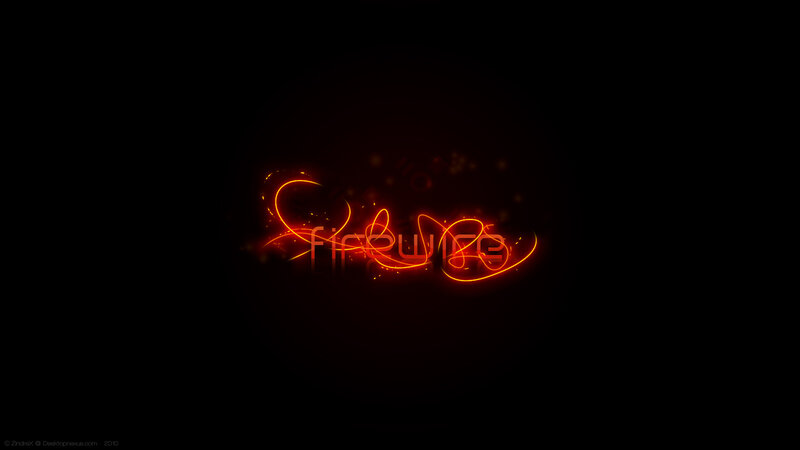 glowing firewire text