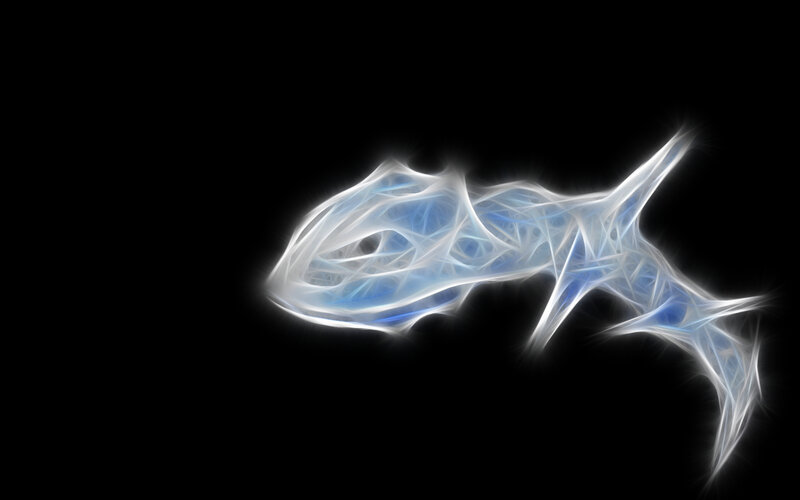 Glowing Fish Shape
